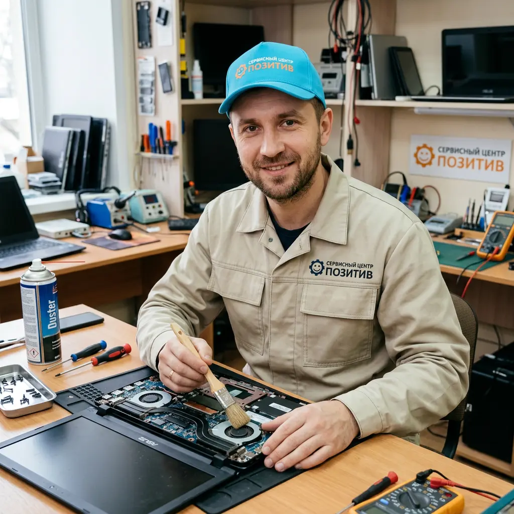 Чистка ноутбука от пыли в Семилуках | Замена термопасты