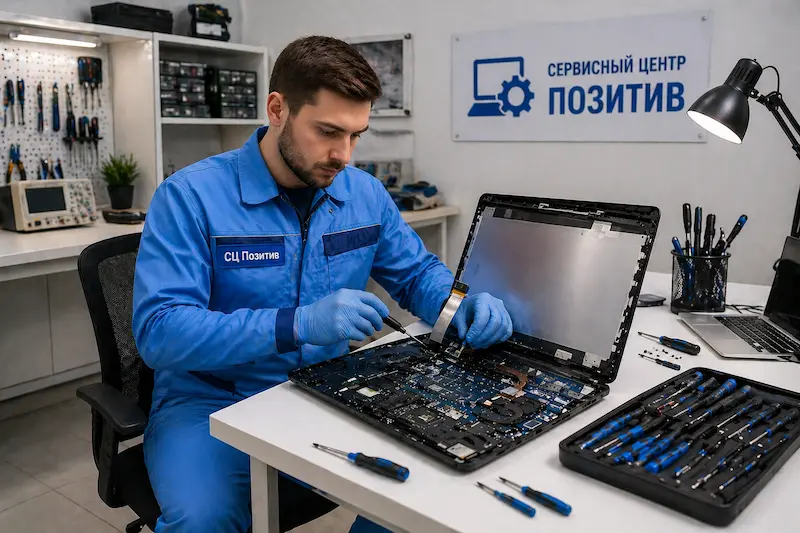 Замена шлейфа матрицы ноутбука в Семилуках