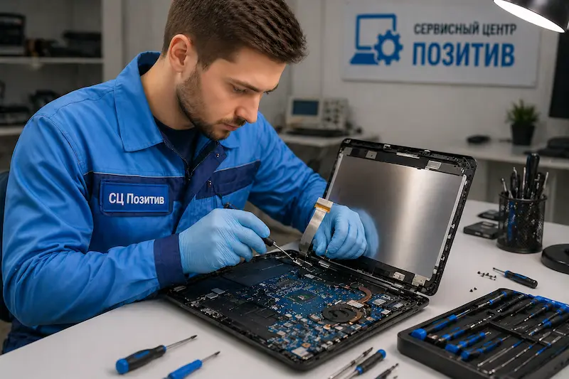 Ремонт шлейфа матрицы ноутбука в Семилуках