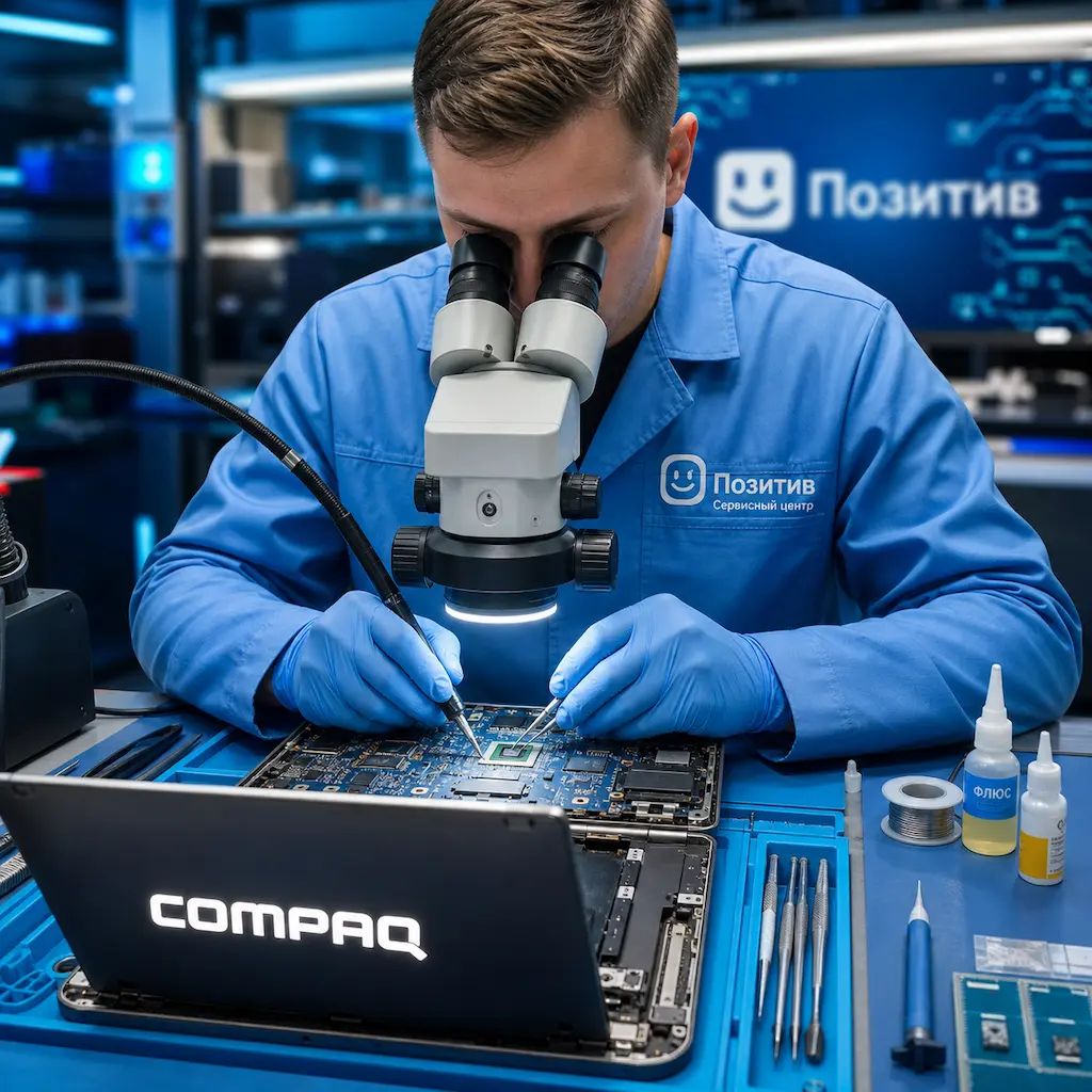 Замена видеокарты ноутбука Compaq в Семилуках