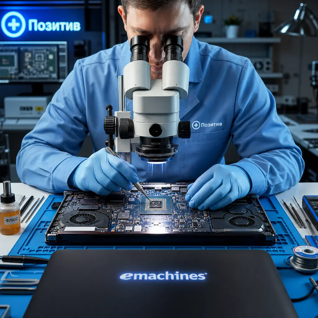 Замена видеокарты ноутбука Emachines в Семилуках