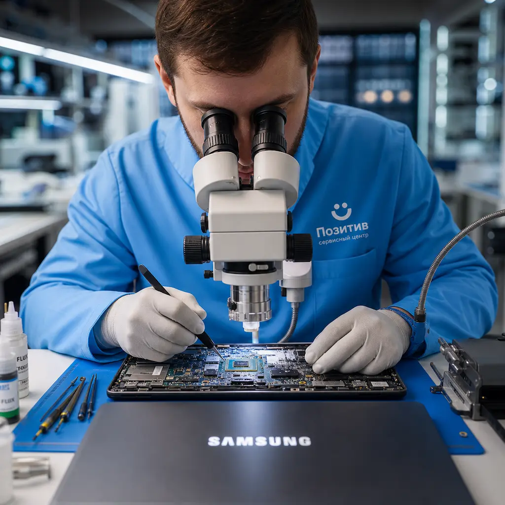 Замена видеокарты ноутбука Samsung в Семилуках