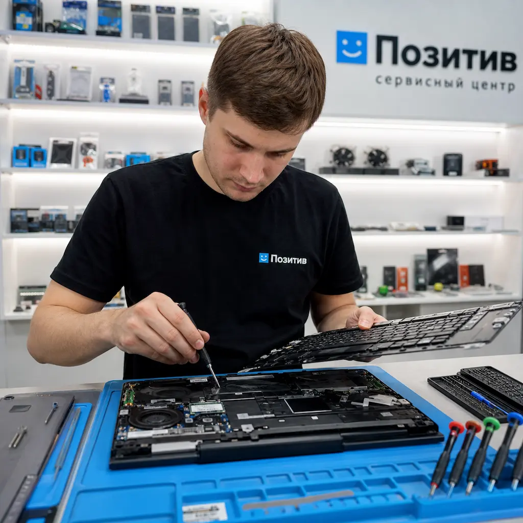 заменить клавиатуру на ноутбуке Samsung в Семилуках
