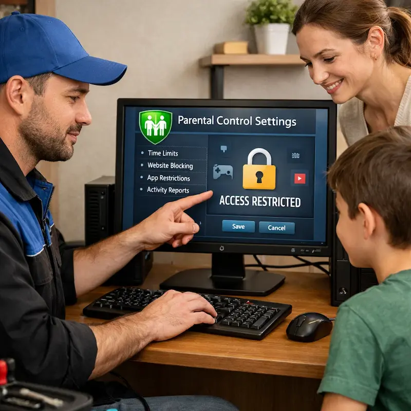 Родительский контроль на компьютере и ноутбуке в Семилуках