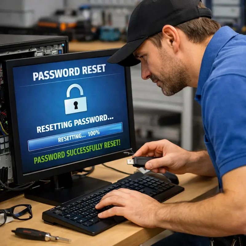 Сброс пароля от компьютера в Семилуках