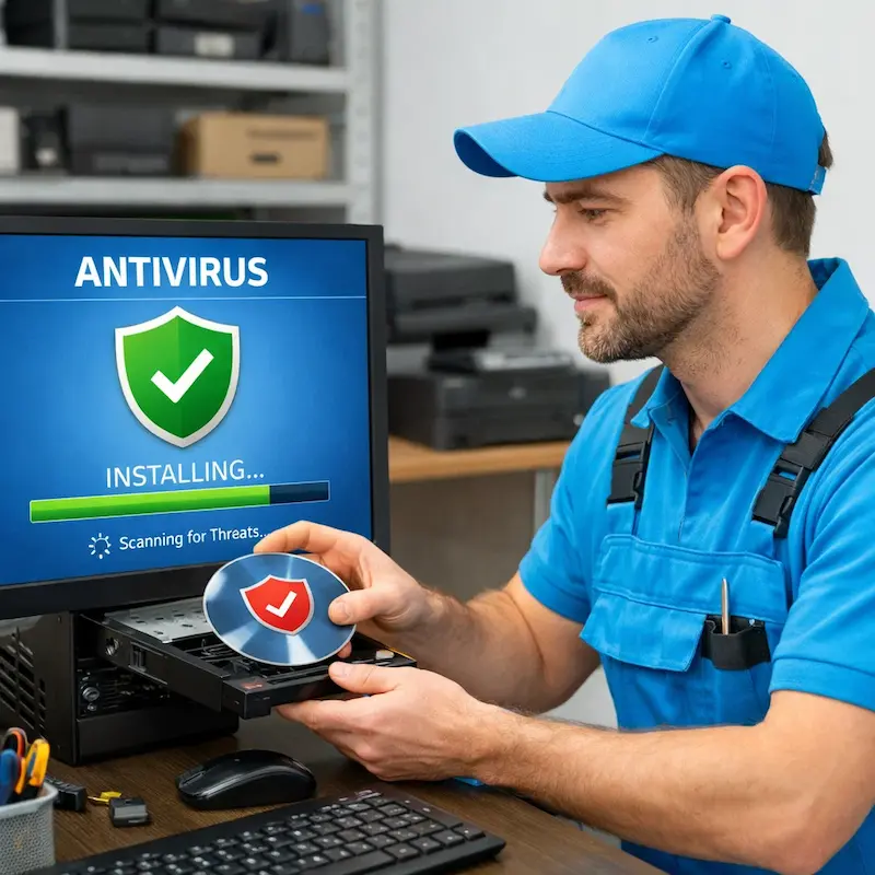 Установка антивируса в Семилуках на дому