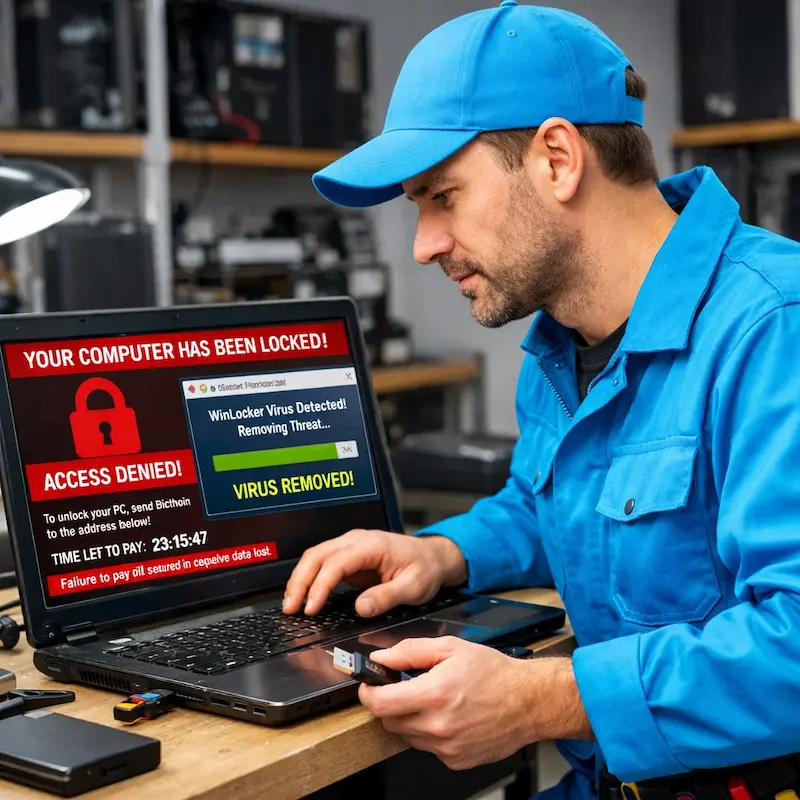 Поможем разблокировать компьютер и ноутбук в Семилуках